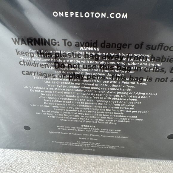 PELOTON Resistance Bands 3 Bands Light Medium Heavy Gym Workout No Slip Grip NEW - Picture 4 of 7